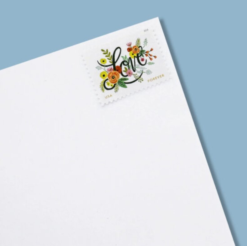 2018 Wedding Love Flourishes Forever Stamps