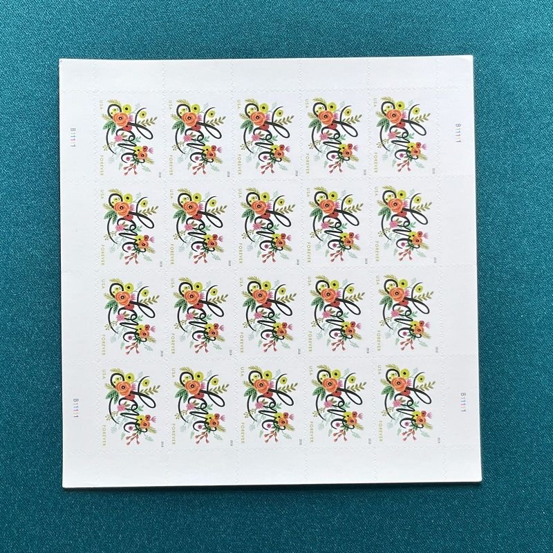 2018 Wedding Love Flourishes Forever Stamps - Image 3