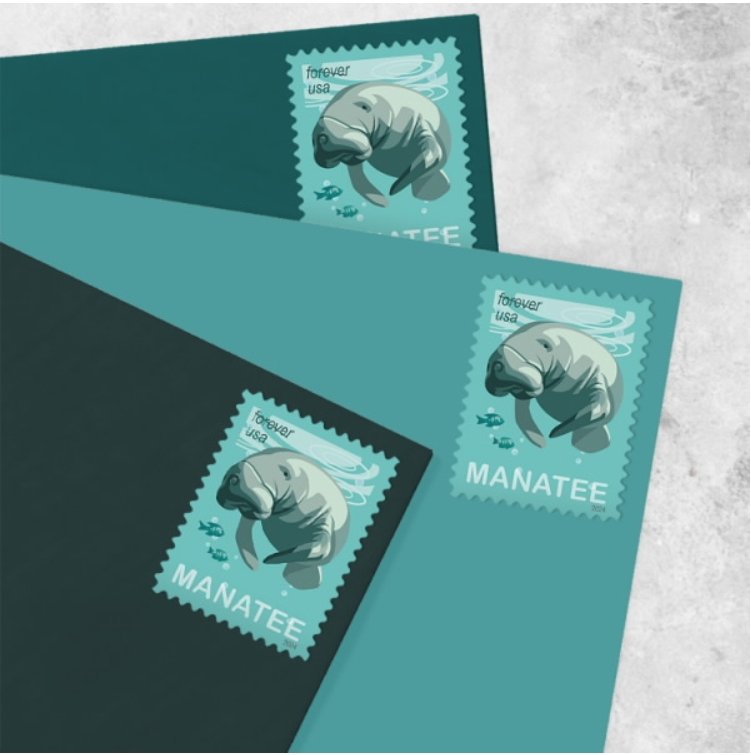 2024 Stamps Save Manatees Forever Stamps