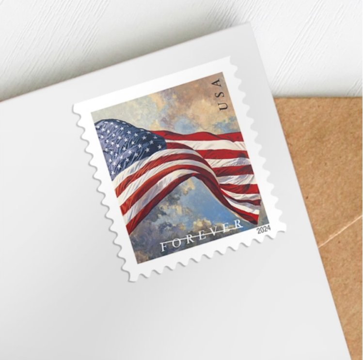 Flag Stamps Mail Forever Stamps