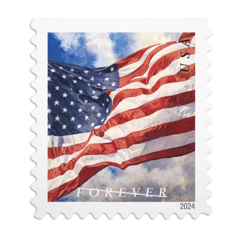 Flag Stamps Coil of 100 Forever Stamps - Image 5