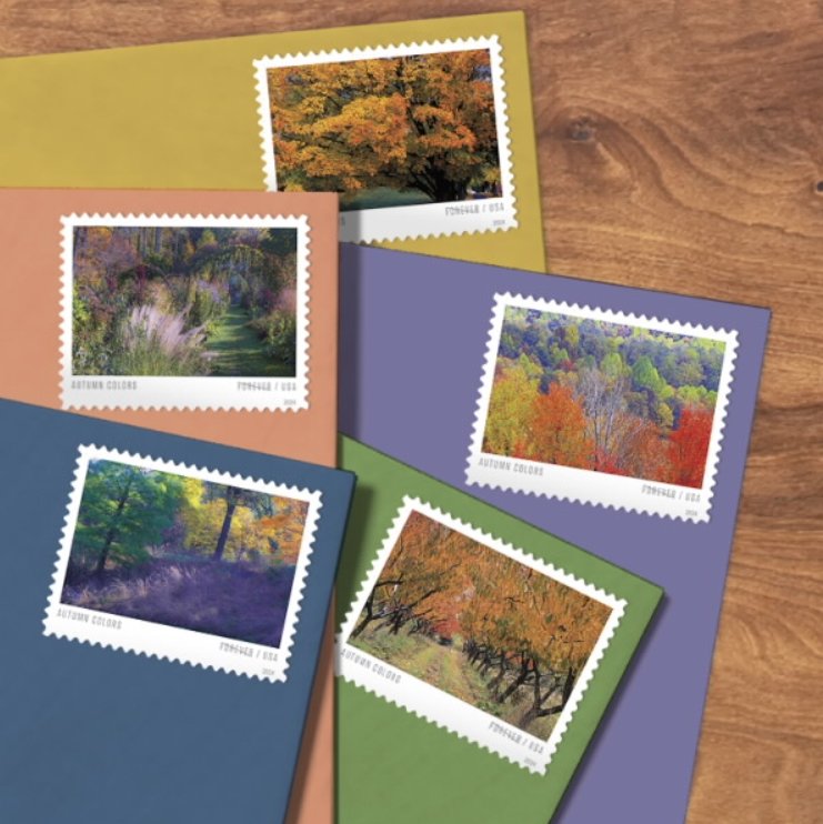 2024 Stamps Autumn Colors Forever Stamps