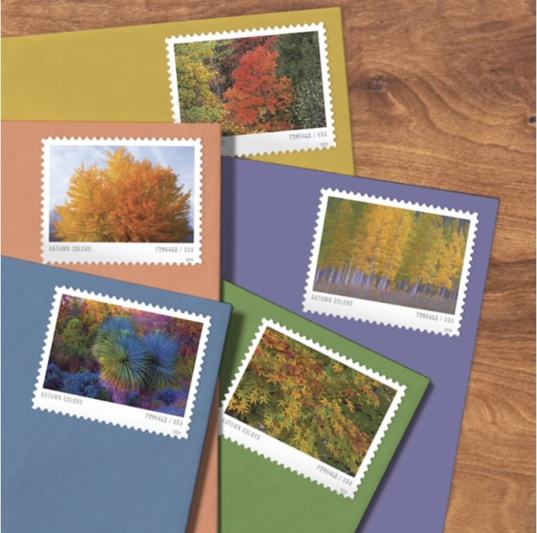 2024 Stamps Autumn Colors Forever Stamps - Image 4