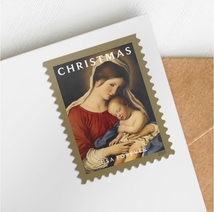 2024 Stamps Christmas Madonna and Child Forever Stamps