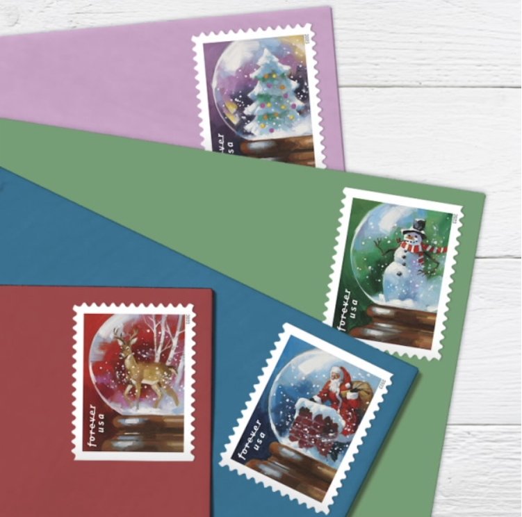 2023 Stamps Snow Globes Forever Stamps